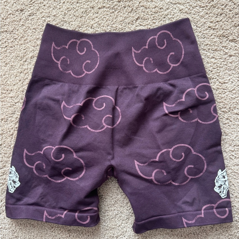 Purple Cloud Pattern Women's Shorts